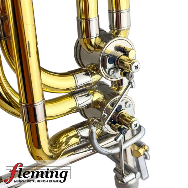 Yamaha YBL-613G Professional Dependent Double-Rotor Bass Trombone - Gold Brass Bell (Ex-USAF)