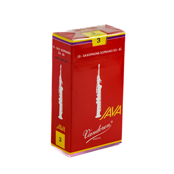 Vandoren Java Filed Red Cut Soprano Saxophone Reeds