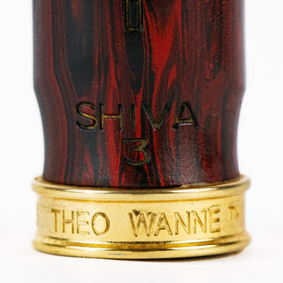 Theo Wanne SHIVA 3 Alto Saxophone Mouthpiece – 7 (Red Marble Hard Rubber)