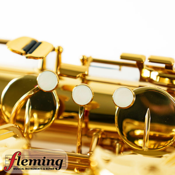 **Mint** Yamaha YBS-480 Low A Baritone Saxophone - Gold Lacquer