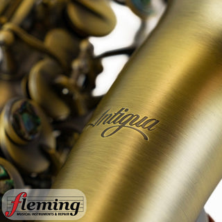 Antigua SS3159 Soprano Saxophone Curved Bell Antique Finish