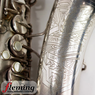Conn New Wonder Transitional Alto Saxophone - Silver Plate, Gold Wash Bell, 1932