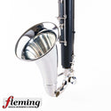 Backun Q Series Professional Bass Clarinet to Low C - Grenadilla / Silver Plate