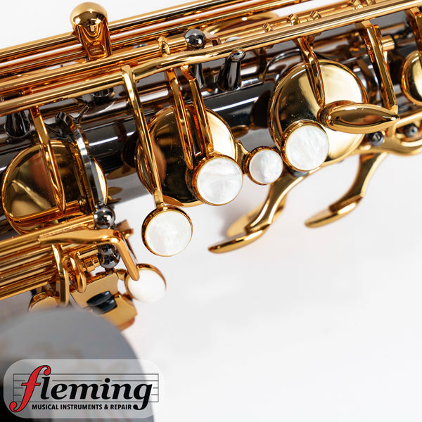 Antigua TS4248BG GH Power Bell Professional Tenor Saxophone - Black Nickel & Gold (Shop Setup)