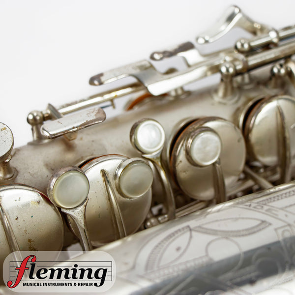 Conn "New Wonder" Transitional Alto Saxophone - Silver Plate with Gold Wash Bell