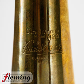 Bach Stradivarius 42G Tenor Trombone - Detachable Bell, Gold Brass, Ex-USAF