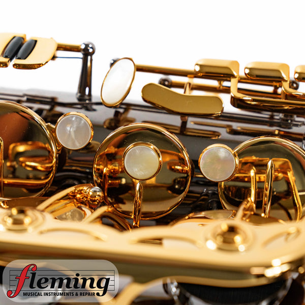 Antigua TS4248BG GH Power Bell Professional Tenor Saxophone - Black Nickel & Gold (Shop Setup)