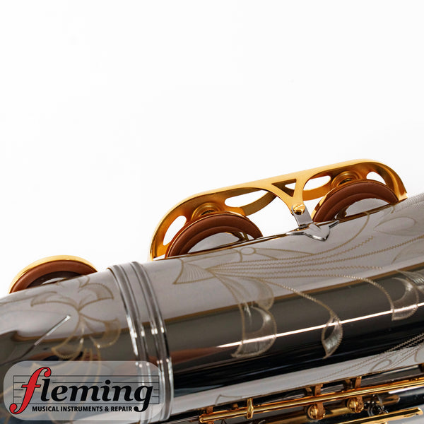 Antigua TS4248BG GH Power Bell Professional Tenor Saxophone - Black Nickel & Gold (Shop Setup)