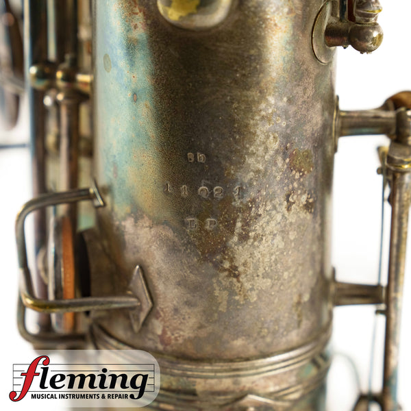 Frank Holton Elkhorn Tenor Saxophone (1920s) - Heavy Patina (Project / Needs Repad)