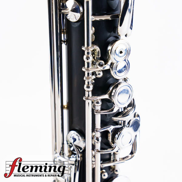 Backun Q Series Professional Bass Clarinet to Low C - Grenadilla / Silver Plate