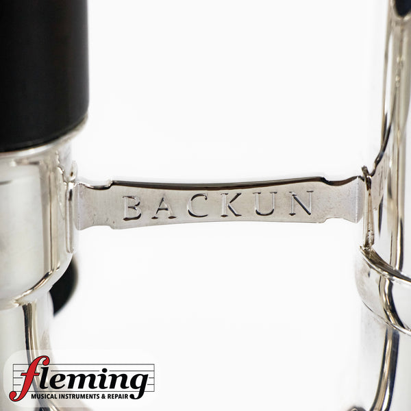 Backun Model Q Bass Clarinet Low C, Grenadilla, Silver-Plated Keys