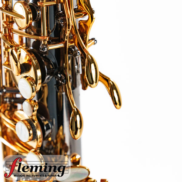 Antigua TS4248BG GH Power Bell Professional Tenor Saxophone - Black Nickel & Gold (Shop Setup)