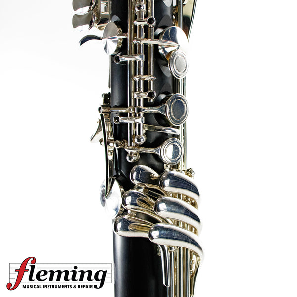 Backun Model Q Bass Clarinet Low C, Grenadilla, Silver-Plated Keys