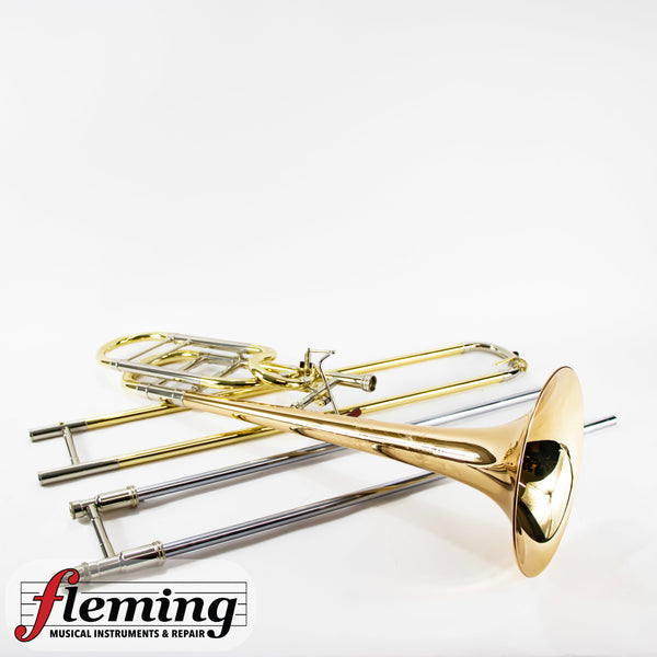 S.E. Shires TBQ30GR Tenor Trombone - Gold Brass Bell & Rotary Valve