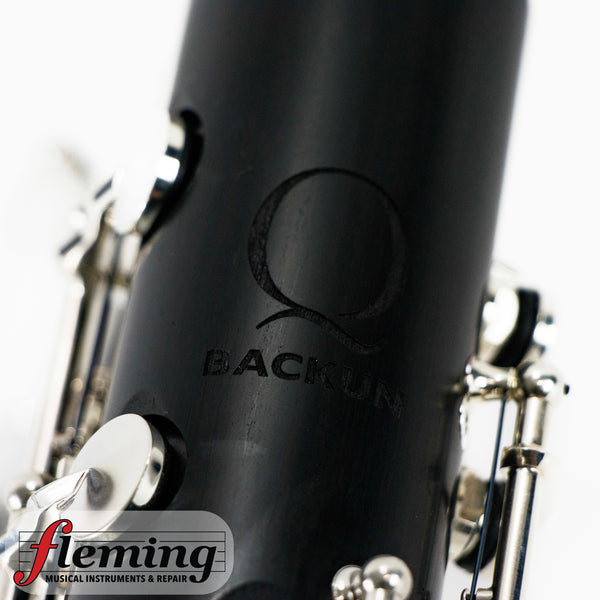 Backun Model Q Bass Clarinet Low C, Grenadilla, Silver-Plated Keys