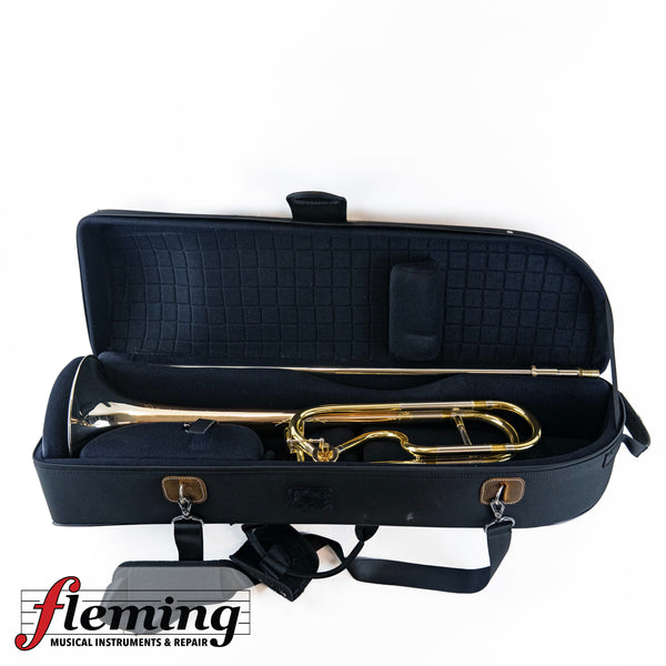 Adams Custom TB1 Professional Tenor Trombone - Two-Tone Rose Brass/Silver (Serial #055)
