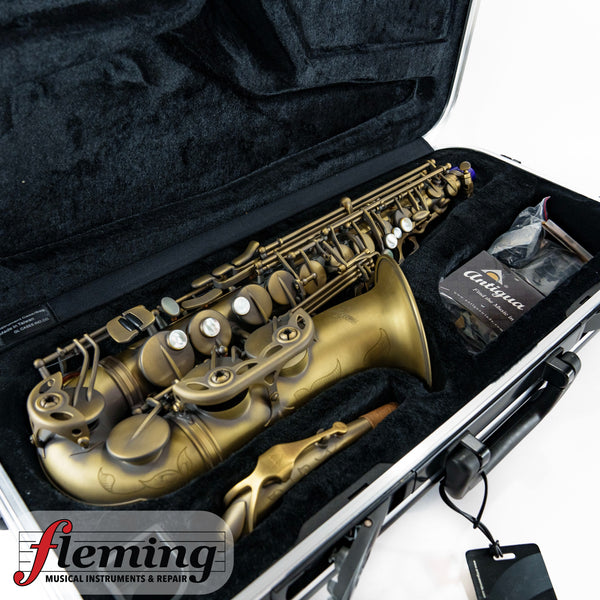 Antigua AS4248 PowerBell Professional Alto Saxophone - Antique Finish
