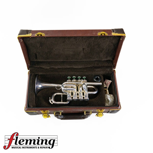 Henri Selmer Paris 4-Valve Piccolo Trumpet - Silver Plated (Maurice André Era)