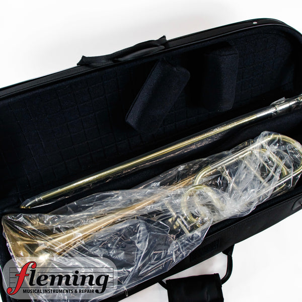 S.E. Shires TBQ30GR Tenor Trombone - Gold Brass Bell & Rotary Valve