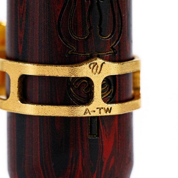 Theo Wanne SHIVA 3 Alto Saxophone Mouthpiece – 7 (Red Marble Hard Rubber)