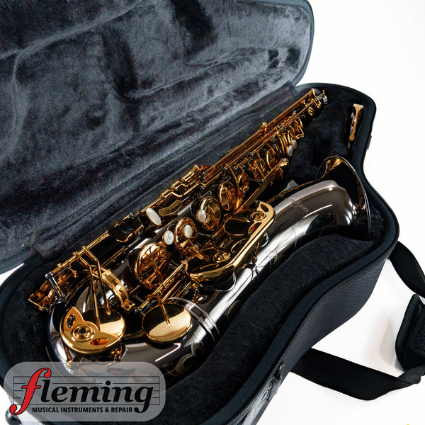 Antigua TS4248BG GH Power Bell Professional Tenor Saxophone - Black Nickel & Gold (Shop Setup)