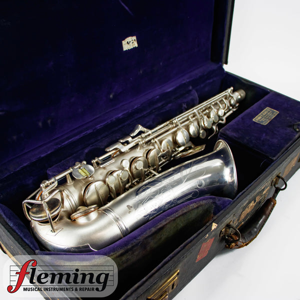 Conn "New Wonder" Transitional Alto Saxophone - Silver Plate with Gold Wash Bell