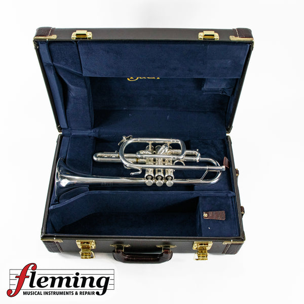 Bach Stradivarius Model 181ML #37 Bell "Long Model" Cornet - Silver Plate