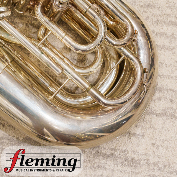 Pre-Owned Miraphone CC1291 Professional 5-Valve 5/4 CC Tuba - Silver Plate