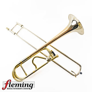Adams Custom TB1 Professional Tenor Trombone - Two-Tone Rose Brass/Silver (Serial #055)