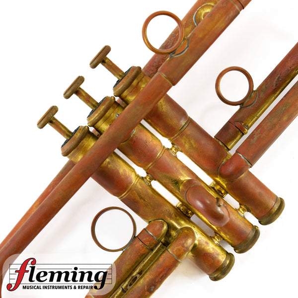 Lawler Custom Bb Trumpet - Raw Brass / Heavy Patina