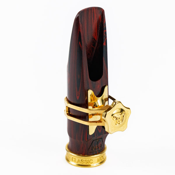 Theo Wanne SHIVA 3 Alto Saxophone Mouthpiece – 7 (Red Marble Hard Rubber)