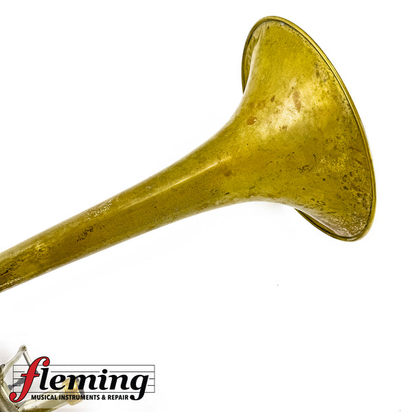 Bach Stradivarius 42B Professional Tenor Trombone - Raw Brass / Heavy Patina