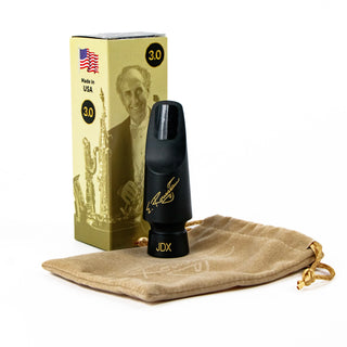 E. Rousseau JDX Alto Sax Mouthpiece – 3.0 Hard Rubber with “V” Chamber