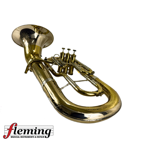 Pre-Owned F.E. Olds & Son Bell-Front Baritone Horn - Two-Tone / As-Is Project