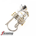 Pre-Owned Besson Prestige Professional Cornet - Silver Plate with Gold Trim (Ex-USAF)