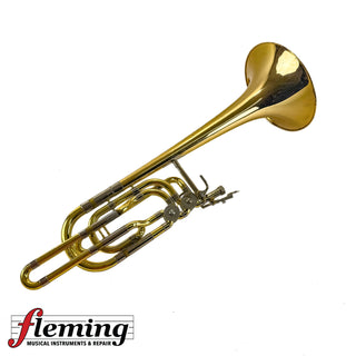 Yamaha YBL-613G Professional Dependent Double-Rotor Bass Trombone - Gold Brass Bell (Ex-USAF)