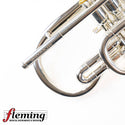 Pre-Owned Besson Prestige Professional Cornet - Silver Plate with Gold Trim (Ex-USAF)