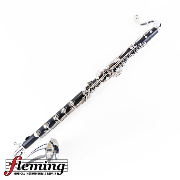 Backun Q Series Professional Bass Clarinet to Low C - Grenadilla / Silver Plate