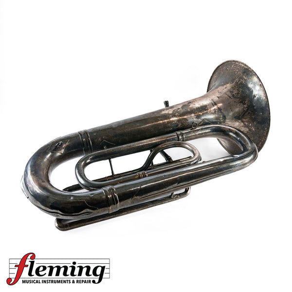 1920s Lyon & Healy Eb Tuba - Silver Plate (Vintage Player's Condition)