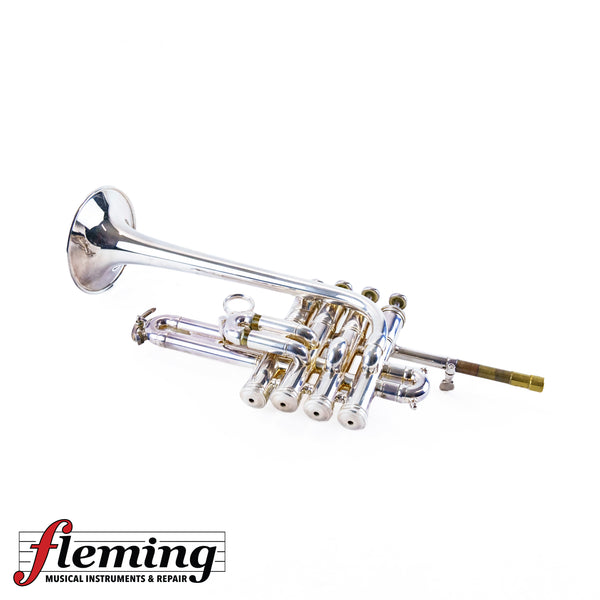 Burbank (Kanstul) 4-Valve Piccolo Trumpet - Silver Plated