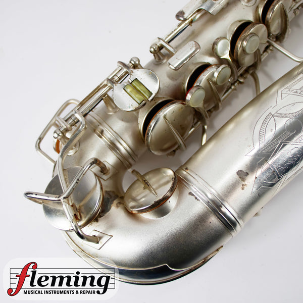 Conn "New Wonder" Transitional Alto Saxophone - Silver Plate with Gold Wash Bell