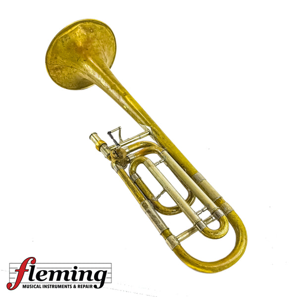 Bach Stradivarius 42B Professional Tenor Trombone - Raw Brass / Heavy Patina