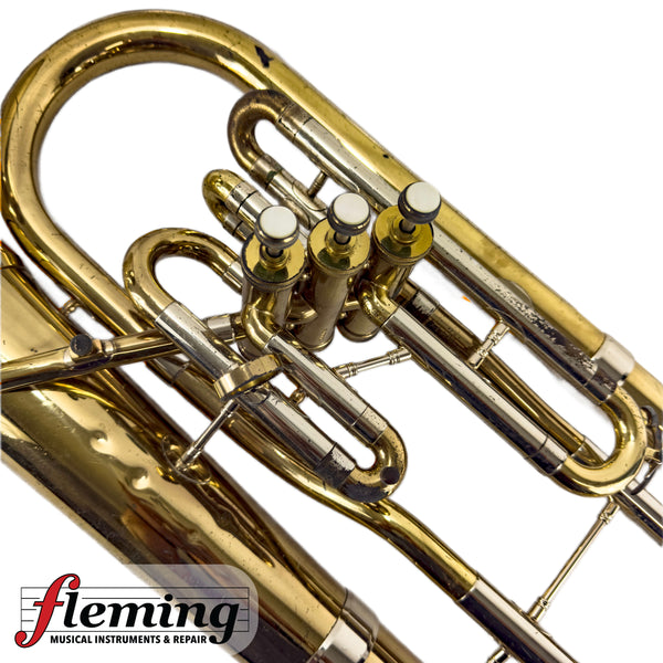 Pre-Owned F.E. Olds & Son Bell-Front Baritone Horn - Two-Tone / As-Is Project