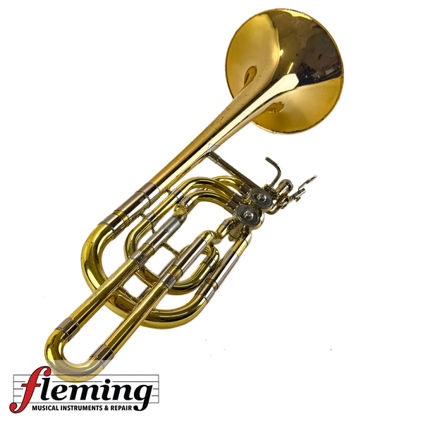 Yamaha YBL-613G Professional Dependent Double-Rotor Bass Trombone - Gold Brass Bell (Ex-USAF)