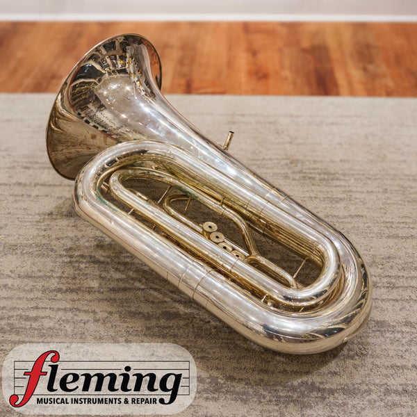 Pre-Owned Miraphone CC1291 Professional 5-Valve 5/4 CC Tuba - Silver Plate