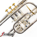 Pre-Owned Besson Prestige Professional Cornet - Silver Plate with Gold Trim (Ex-USAF)