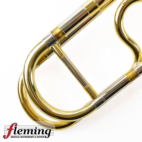 Adams Custom TB1 Professional Tenor Trombone - Two-Tone Rose Brass/Silver (Serial #055)