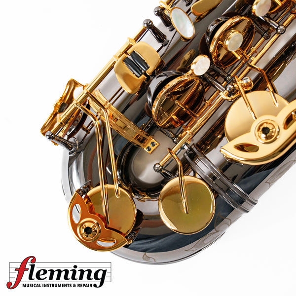 Antigua TS4248BG GH Power Bell Professional Tenor Saxophone - Black Nickel & Gold (Shop Setup)