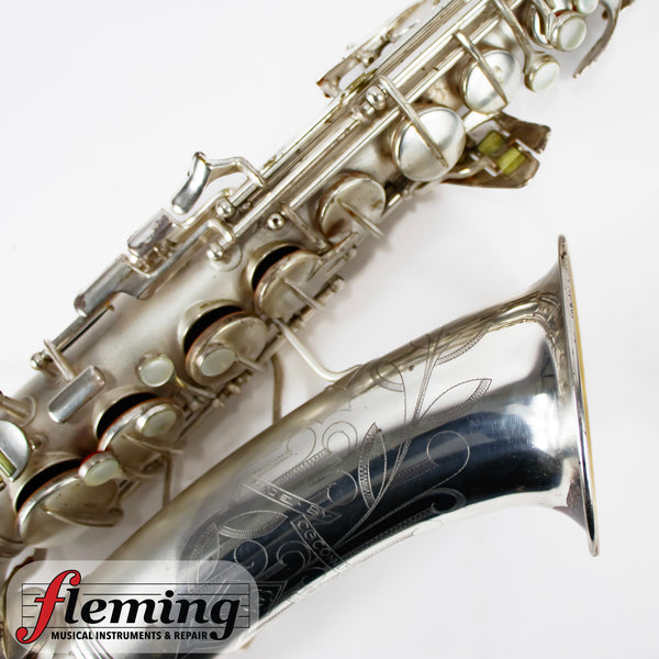 Conn "New Wonder" Transitional Alto Saxophone - Silver Plate with Gold Wash Bell