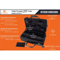 ProTec Trumpet Triple / Modular Horn Case with Wheels - ZIP™